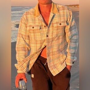 Men’s Rusty USA shirt jacket with corduroy collar size L